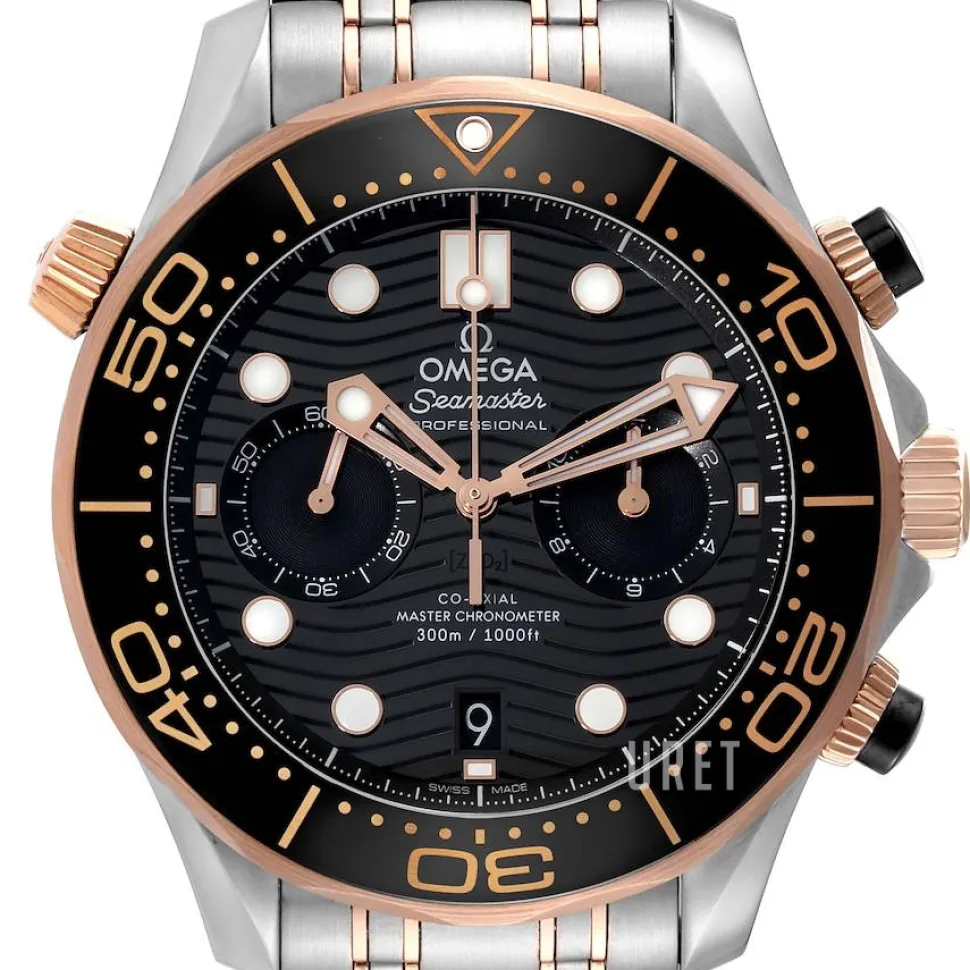 Seamaster Diver 300M Svart/18 karat roséguld Ø44 mm