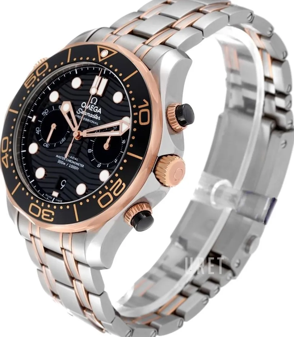 Seamaster Diver 300M Svart/18 karat roséguld Ø44 mm