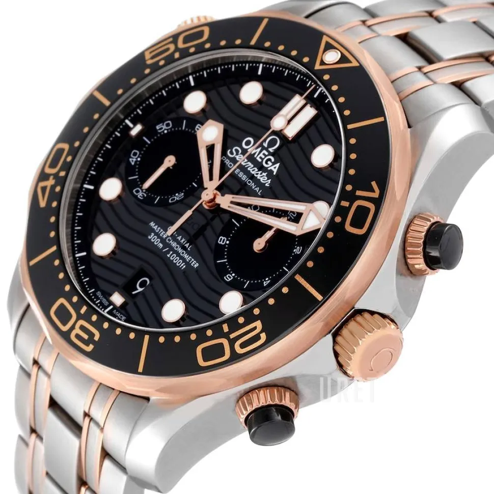 Seamaster Diver 300M Svart/18 karat roséguld Ø44 mm