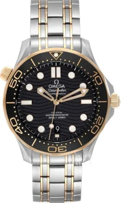 Seamaster Diver 300M Svart/18 karat gult guld Ø42 mm