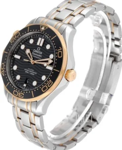 Seamaster Diver 300M Svart/18 karat gult guld Ø42 mm