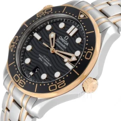 Seamaster Diver 300M Svart/18 karat gult guld Ø42 mm