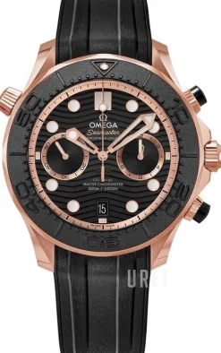 Seamaster Diver 300M Svart/Gummi Ø44 mm