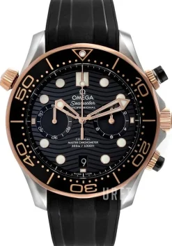 Seamaster Diver 300M Svart/Gummi Ø44 mm