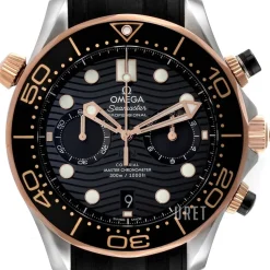 Seamaster Diver 300M Svart/Gummi Ø44 mm