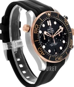 Seamaster Diver 300M Svart/Gummi Ø44 mm