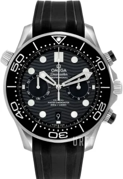 Seamaster Diver 300M Svart/Gummi Ø44 mm