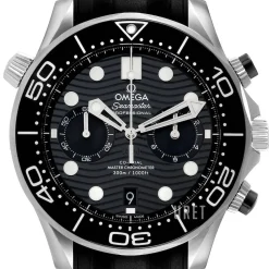 Seamaster Diver 300M Svart/Gummi Ø44 mm