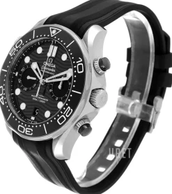 Seamaster Diver 300M Svart/Gummi Ø44 mm