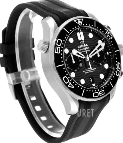 Seamaster Diver 300M Svart/Gummi Ø44 mm