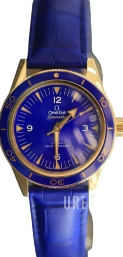 Seamaster 300M Blå/Läder Ø41 mm