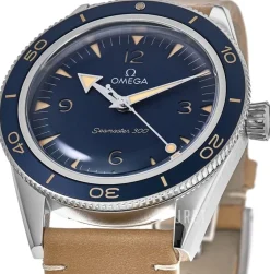 Seamaster 300M Blå/Läder Ø41 mm
