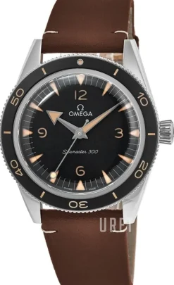 Seamaster 300M Svart/Läder Ø41 mm