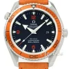 Seamaster Planet Ocean Big Size Svart/Läder Ø45.5 mm
