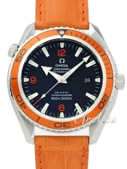 Seamaster Planet Ocean Big Size Svart/Läder Ø45.5 mm