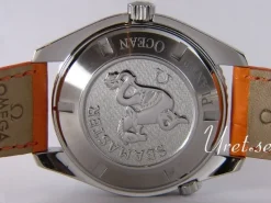 Seamaster Planet Ocean Big Size Svart/Läder Ø45.5 mm