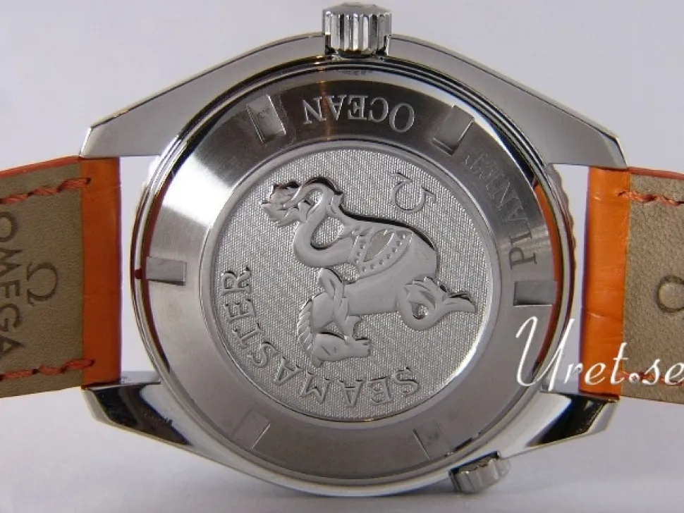 Seamaster Planet Ocean Big Size Svart/Läder Ø45.5 mm