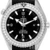 Seamaster Planet Ocean Big Size Svart/Läder Ø45.5 mm