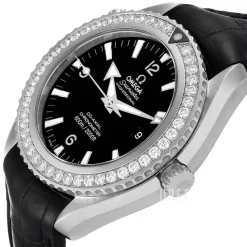 Seamaster Planet Ocean Big Size Svart/Läder Ø45.5 mm