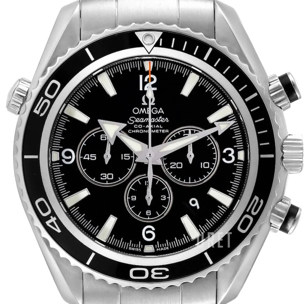 Seamaster Planet Ocean Chrono Svart/Stål Ø45.5 mm