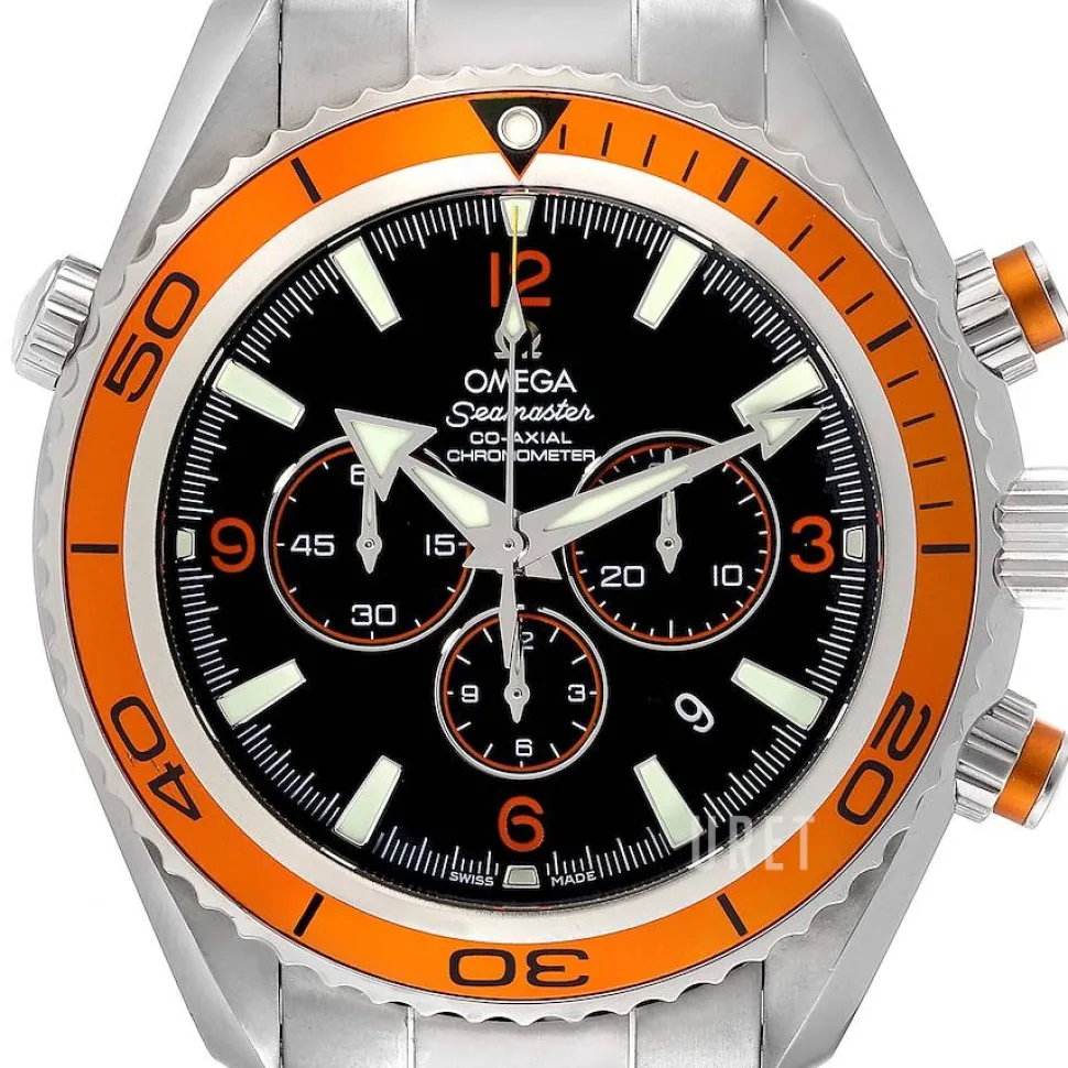 Seamaster Planet Ocean Chrono Svart/Stål Ø45.5 mm