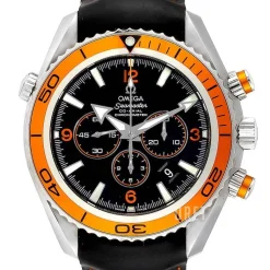 Seamaster Planet Ocean Chrono Svart/Gummi Ø45.5 mm