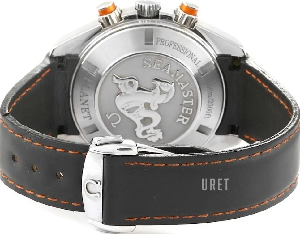 Seamaster Planet Ocean Chrono Svart/Gummi Ø45.5 mm