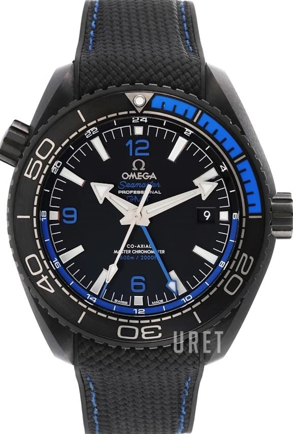 Seamaster Planet Ocean 600M Svart/Gummi Ø45.5 mm