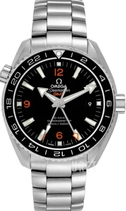 Seamaster Planet Ocean 600m Co-Axial GMT 43.5mm Svart/Stål Ø43.5 mm