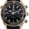 Seamaster Planet Ocean 600m Co-Axial Chronograph 45.5mm Svart/Läder Ø45.5 mm