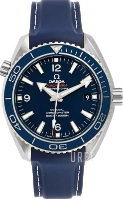 Seamaster Planet Ocean 600m Co-Axial 42mm Blå/Läder Ø42 mm