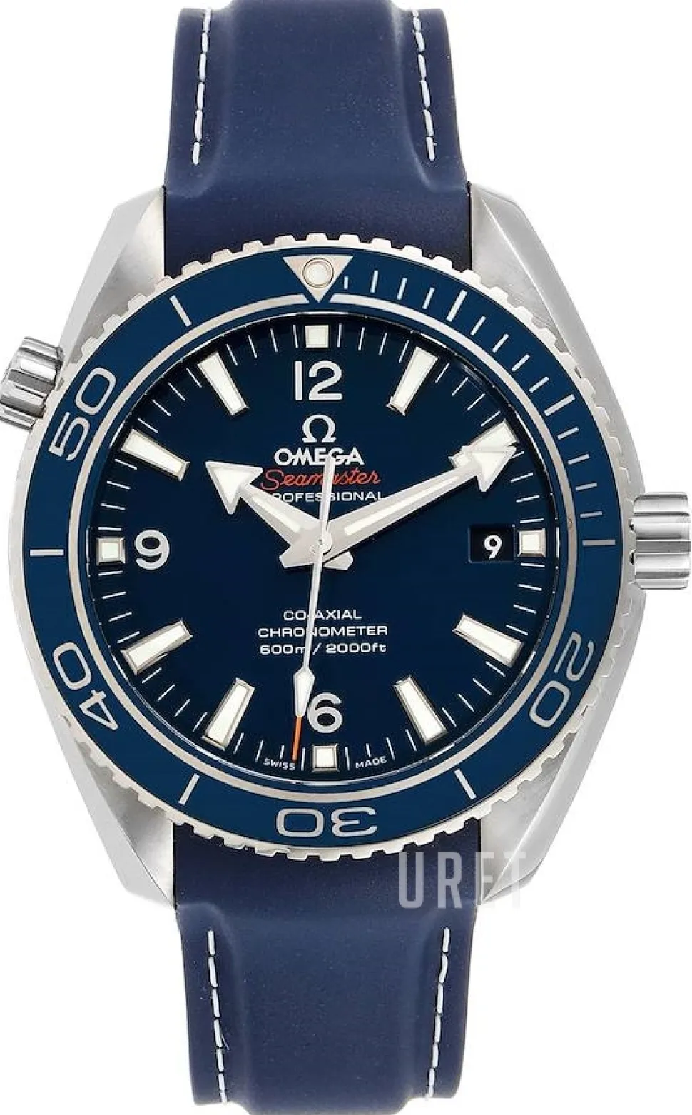 Seamaster Planet Ocean 600m Co-Axial 42mm Blå/Läder Ø42 mm
