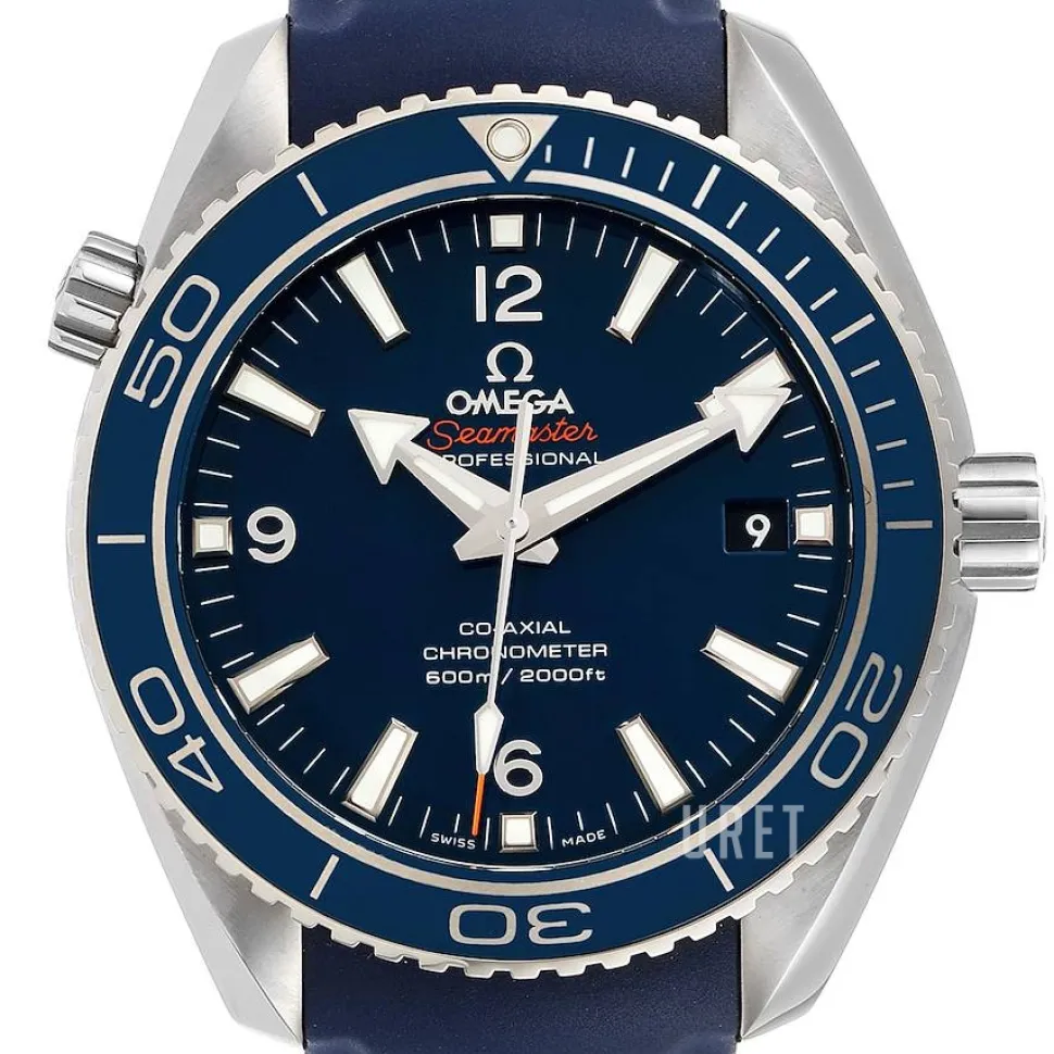 Seamaster Planet Ocean 600m Co-Axial 42mm Blå/Läder Ø42 mm