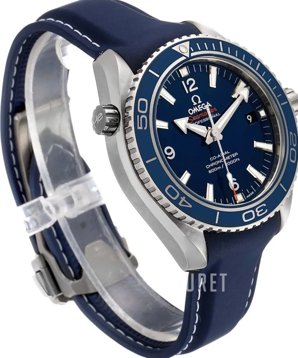 Seamaster Planet Ocean 600m Co-Axial 42mm Blå/Läder Ø42 mm