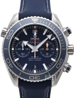 Seamaster Planet Ocean 600m Co-Axial Chronograph 45.5mm Blå/Gummi Ø45.5 mm
