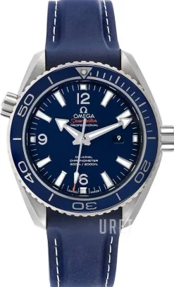 Seamaster Planet Ocean 600m Co-Axial 37.5mm Blå/Läder Ø37.5 mm