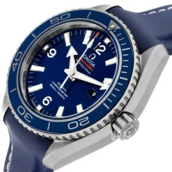 Seamaster Planet Ocean 600m Co-Axial 37.5mm Blå/Läder Ø37.5 mm