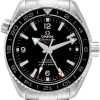 Seamaster Planet Ocean 600m Co-Axial GMT 43.5mm Svart/Stål Ø43.5 mm