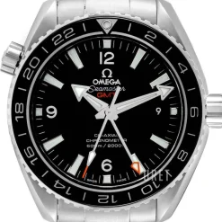 Seamaster Planet Ocean 600m Co-Axial GMT 43.5mm Svart/Stål Ø43.5 mm