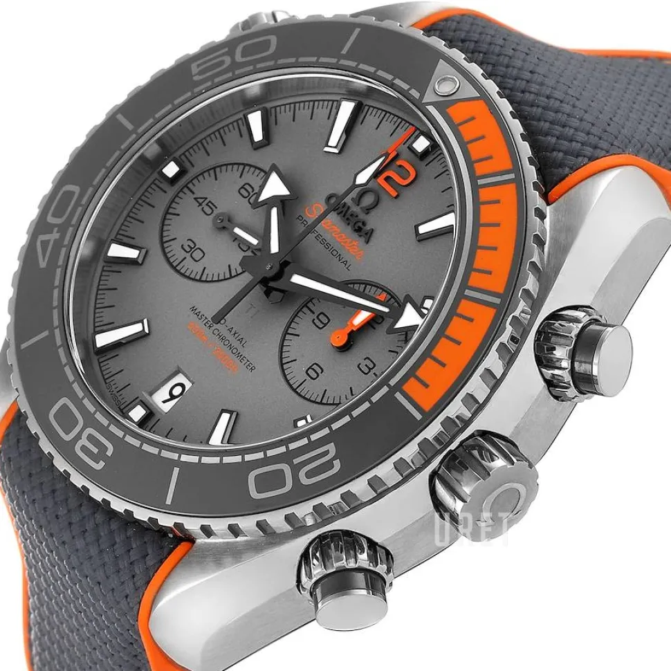 Seamaster Planet Ocean 600M Grå/Gummi Ø45.5 mm