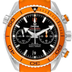 Seamaster Planet Ocean 600m Co-Axial Chronograph 45.5mm Svart/Gummi Ø45.5 mm