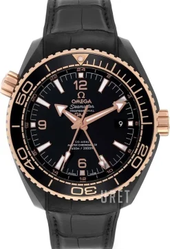 Seamaster Planet Ocean 600M Svart/Gummi Ø45.5 mm