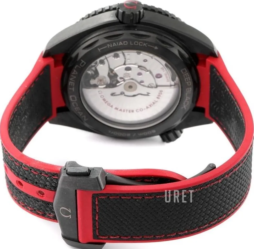 Seamaster Planet Ocean 600M Svart/Gummi Ø45.5 mm