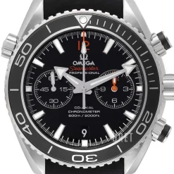 Seamaster Planet Ocean 600m Co-Axial Chronograph 45.5mm Svart/Gummi Ø45.5 mm