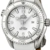 Seamaster Planet Ocean 600m Co-Axial 37.5mm Vit/Läder Ø37.5 mm