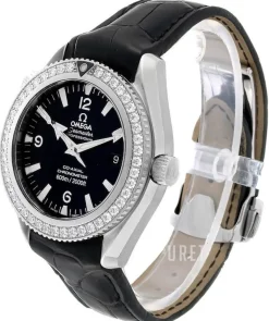 Seamaster Planet Ocean Svart/Läder Ø42 mm