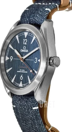 Seamaster Railmaster Blå/Läder Ø40 mm