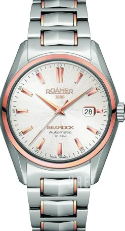 Searock Silverfärgad/Roséguldstonat stål Ø42 mm