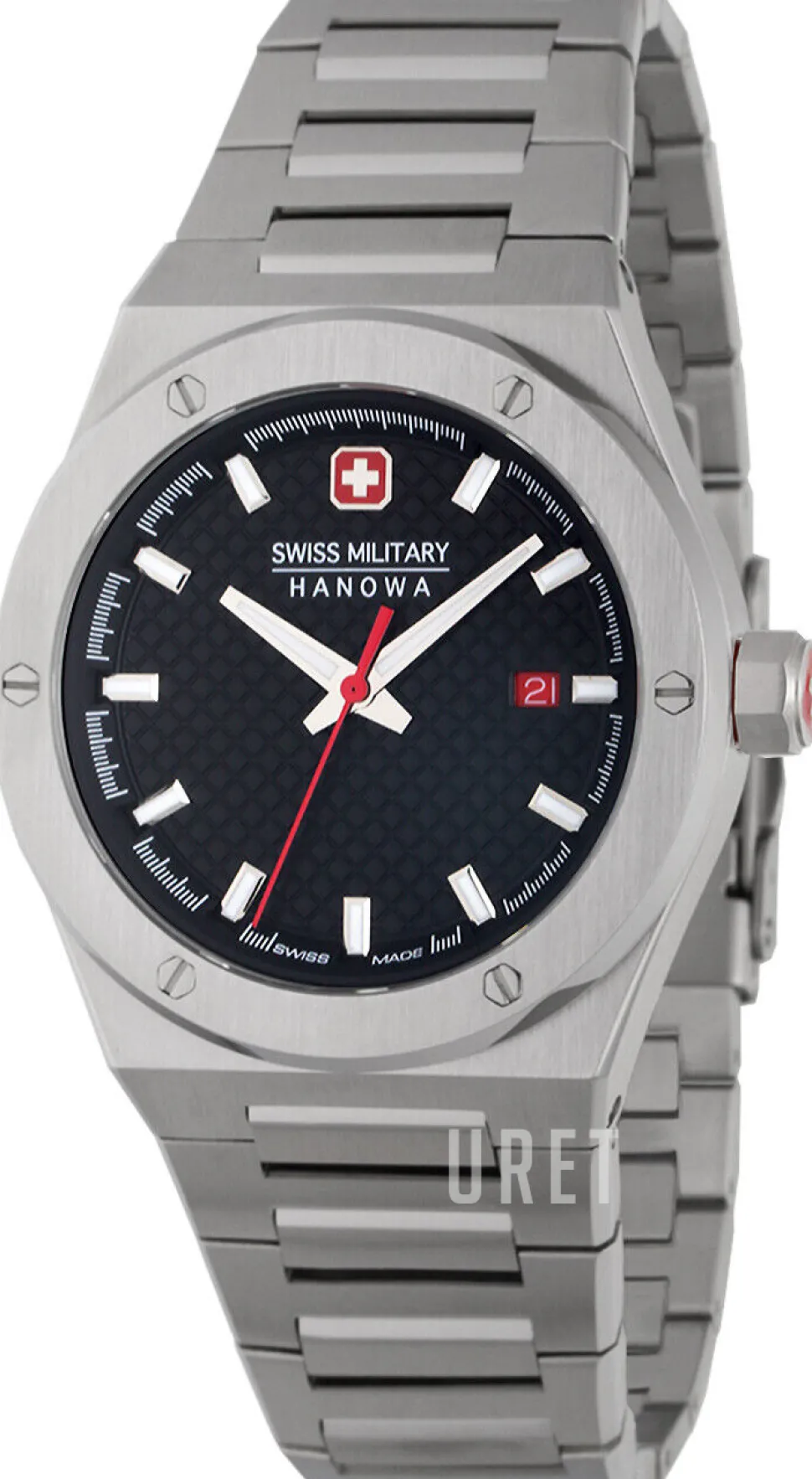 Sidewinder Svart/Stål Ø43 mm