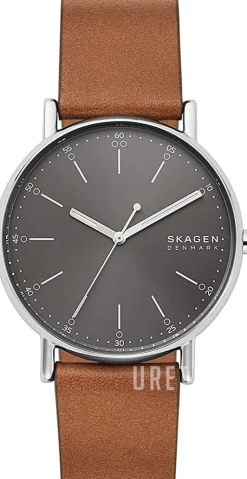 Signatur Grå/Läder Ø40 mm